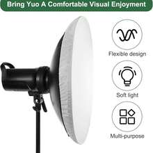 2pcs Soft White Diffuser Softbox, Can Soften Light Output, Suitable For Studio Strobe Reflector, Portrait Photography, Product Photography And Video Shooting - View 9