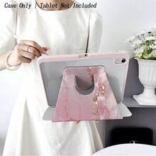 1 chiếc ốp bảo vệ máy tính bảng họa tiết đá cẩm thạch hồng có khe cắm bút cảm ứng, tương thích với iPad 10.9/10.2/Air 5/Pro 11/10/9.7/Air 2/(thế hệ thứ 7)/(thế hệ thứ 8)/Air 4/5/Pro 11/10, 10.9 inch model 2022/Air 13 (M3 2025)/Air 11 (M3 2025)/Air 11 (M3 2025)/11 (A16 2025), hỗ trợ chức năng tự động ngủ/thức. - Nhiều màu - Xem 3