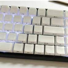 【不透明白色果冻键帽】130+ PBT OEM高度键帽，全DIY定制机械键盘键帽，兼容Cherry/Gateron MX轴，适用于60%、61、64、68、75、84、87、98、104、108键布局 - 查看 2