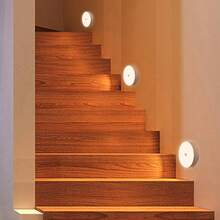 Kit Of 5 LED Lights With USB Rechargeable Motion Sensor, Automatic Night Light, Neutral White, For Closets, Hallways, Stairs - Kit Of 4 White Units - View 9