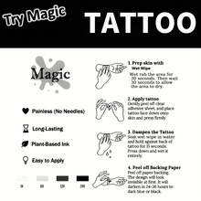 Temporary Tattoo - Black & White Angel Wings Design, Waterproof Body Jewelry Lasting 1-2 Weeks, Suitable For Parties, Memorials - Realistic Permanent Tattoo Effect, Easy Removal, Delicate Line Art, Ink,Sketch Style - Halloween - View 6