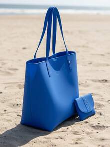 Women Tote Bags - Màu xanh lam - Xem 7