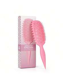 1PC Curl Defining Vented Hair Brush For Curly, Wavy, Or Coily Hair – Lightweight Detangling And Styling Brush With Flexible Anti-Static Design, Smooth Separation To Shape Curls And Boost Volume, Ventilated Structure For Quick Drying And Easy Heat Flow, Ergonomic Non-Slip Handle For Comfortable Grip, Suitable For Men And Women, Perfect For Daily Hair Care, Or Salon Use, Back To School, Travel Holiday Essentials, Hair Accessories Hair Brush, Detangling Brush, Hair Products, Hair Tools, Hair Care, Curly Hair Brush, Barber, Hairstyle, Hairdressing,Hair Brush,Slick Back Brush,Styling Brush,Curly Hair Brush,Edge Brush,Hair Comb,Brush Hair,Hair Brush Set,Comb Hair,Comb For Curls,Detangling Brush,Hair Brush For Women,Hair,Travel,Hair Products,Hair Tools,Hair Stuff,Barber,Barber Accessories,Barbershop,Hairdressing Equipment - 格林,向上 - 查看 4