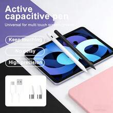 Bút cảm ứng tương thích với iPad Pencil, tương thích với các thiết bị Apple từ năm 2018-2026, có chức năng chống chạm lòng bàn tay và cảm ứng độ nghiêng, tương thích với iPad 10/9/8/7/6, iPad Pro 11/12.9/13 inch M4, iPad Air 3/4/5 M2, iPad Mini 5/6. - Nhiều màu - Xem 1
