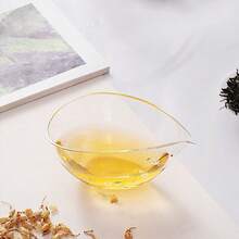 1个透明高硼硅玻璃平底船形耐热茶壶，创意日式平底船形茶具 - 彩色 - 查看 3