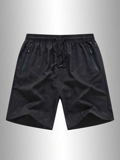 New Summer Men's Casual Sports Shorts, Fashionable Printed Design, Lightweight Breathable Quick-Dry Beach Shorts