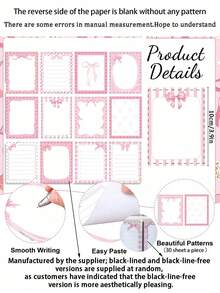 16件套白色和粉色蝴蝶结主题文具套装，包括可爱的蝴蝶结口袋笔记本、圆珠笔、迷你笔记本，非常适合蝴蝶主题的婴儿派对、生日派对和办公用品。 - 長方形蝴蝶結便利貼+蝴蝶筆 - 查看 10