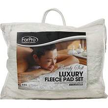 ForPro - Juego de almohadillas de masaje de forro polar suave y lujoso extra suave hipoalergénico para mesas de masaje incluye almohadilla de mesa de masaje y funda para reposabrazos natural 33 pulgadas de ancho x 74 pulgadas de largo x 5 pulgadas de profundidad - Gris - Ver 4