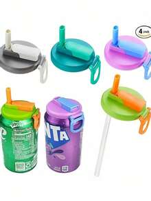 1 nắp đậy lon nước ngọt tái sử dụng kèm ống hút dẻo. Chống côn trùng, chống thấm nước, giữ cho đồ uống luôn tươi ngon, phù hợp với các loại đồ uống thông thường như bia, nước ép, soda, v.v. Giúp đảm bảo vệ sinh cho đồ uống. - Nhiều màu - Xem 2