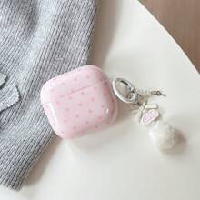 Minimalist Heart-Shaped Polka Dot + Pendant 4 Case/ Pro 3 Case/ Pro 2 Case/ 2 Case, Minimalist Women's Earphone Case, Fashion Women's Earphone Case, Apple Earphone Case, Apple Earphone Cover - Multicolor - View 17