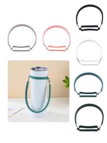 1 Pc Water Cup Hanging Rope, Water Cup Pendant, Silicone Water Bottle Rope, Durable Silicone Water Bottle Strap Rope, Suitable For Most Water Cups - Multicolor - View 10