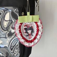 Giá đựng thẻ/ảnh hình cánh thiên thần dâu tây thủ công - Tự làm giá đựng thẻ/ảnh nhỏ bằng ren dâu tây - Thích hợp để trang trí bàn làm việc trong phòng ngủ, đựng đồ, treo ảnh trong ba lô. - Hình chữ nhật - Xem 16