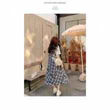 Women Long Dresses - Faux Two-piece Dress - View 7