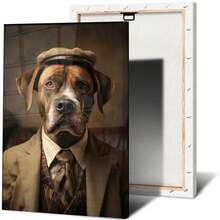 Pictures With Frame 20 X 30 Cm Poster Wall Decoration Living Room Decoration Modern Gifts Picture Frame Vintage Dog Hat Suit Couch Brown - Multicolor - View 14