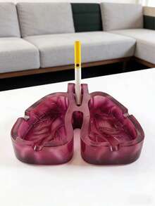 Gạt tàn hình phổi độc đáo, dễ dàng ngăn tro bay, lý tưởng cho người yêu nghệ thuật và người hút thuốc. - 1PC Màu sắc ngẫu nhiên - Xem 5