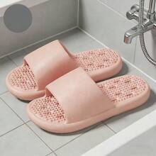 透气穿孔按摩珠设计防滑浴室拖鞋 - 多色 - 查看 23