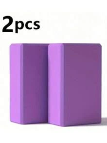 2 Soft Non-Slip Foam Yoga Blocks, Leg Stretching, Moderate Softness And Hardness, Frosted Non-Slip, Suitable For Pilates And Yoga. - Multicolor - View 4