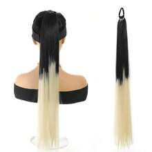 Tóc giả đuôi ngựa bện 28 inch, tóc nối bện sợi tổng hợp, phù hợp cho phụ nữ dự tiệc, bé gái mặc hàng ngày, quà tặng ngày lễ, lễ hội âm nhạc, trang trí tiệc, mặc hàng ngày, tiệm làm tóc, cosplay, đám cưới, phong cách Y2K, Lolita, JK, phù hợp với tóc mỏng, người mới bắt đầu và mọi tông da, phụ kiện tóc. - Nhiều màu - Xem 12