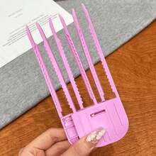 1pc Fluffy Hairpin Curling Bangs Clips Hair Roots Volumizing Hair Clips Set Women Curling Fixed Clip Fashion Volume Hair Roller ,Hair Styling Tools ,Beauty ,Hair Accessories - Lilac Purple - View 8