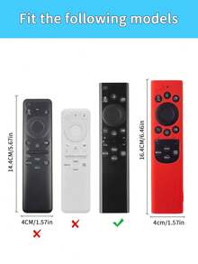 Thích hợp để làm vỏ bọc điều khiển từ xa TV, tương thích với vỏ bảo vệ silicon chống bụi và chống sốc BN59-01385A, bao gồm - ốp lưng silicon - Xem 3
