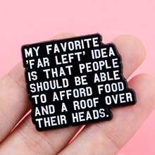 I DON'T NEED YOUR Quotes Enamel Pins Funny Black Phrase Brooch Lapel Pin Badge On Backpack Clothing Accessories Fashion Jewelry Friends Gifts - Black - View 6