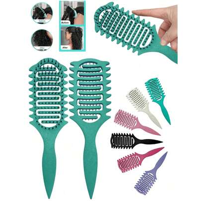 1把全新造型梳，卷发梳，护发梳，适合居家、旅行、日常使用，男女通用礼品