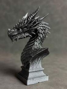 1pc Dragon Half-Body Statue Decor, Suitable For Car Dashboard/Home Bedroom/Desk/Garden/Bonsai/Fish Tank, Creative Unique Gift, Great For Halloween/Christmas/Easter/Valentine's Day/Wedding/Ramadan, Top-Tier Gift Choice - 1PCS - View 10