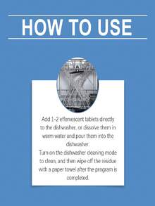 Jakehoe Dishwasher Cleaning Tablets, Cleaning, Degreasing, Descaling For Home Dishwasher, Easy To Use - Solid State - View 5