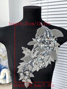 20 miếng/gói, Miếng vá đính đá pha lê thêu 3D bằng máy tính mới, Thích hợp để trang trí quần áo, sửa chữa, phụ kiện váy cưới DIY, đồ thủ công thêu may. - A - Xem 17