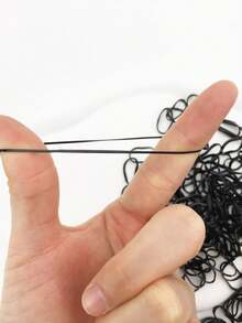 500pcs New Disposable Hair Ties, Hair Elastics, Hair Bands, Hair Accessories - Multicolor - View 9