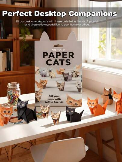 Bộ 150 con mèo giấy origami, bộ tự làm động vật origami 3D, bộ thủ công mèo origami dễ thương, mèo giấy 3D, hoạt động thủ công sáng tạo dành cho người lớn yêu động vật, quà tặng trang trí bàn làm việc hình mèo thủ công, tượng động vật bằng giấy dành cho người lớn, bộ đồ thủ công trang trí nhà cửa và văn phòng, quà tặng tự làm ngày Valentine.