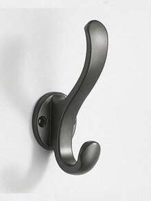 无痕挂钩，超强粘性壁挂式衣钩，重型浴室壁钩，浴室配件，哑光黑 - 彩色 - 查看 12