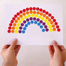 1000 pezzi Adesivi a pois colorati, etichette di codifica colorate rotonde da 13 mm a 19 mm, 10 colori tra cui giallo, verde, rosso, rosa, arancione, blu, viola, bianco, nero, multifunzionali per organizzazione di ufficio, aula scolastica, impermeabili e autoadesivi in PVC - Etichette a punti colorati - Visualizzare 5