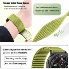 Nylon Loop Strap Compatible With Samsung Galaxy Watch 8 40/44mm, Adjustable Bracelet Compatible With Samsung Watch 8/8 Classic Band Accessories - Multicolor - View 10