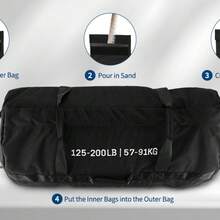 Adjustable Sand Bags For Working Out,Sandbags For Workout For Yoga, Strength Training And Full-Body Workouts - XL (125-200 libras) - Ver 4