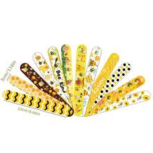 24 piezas de pulseras de presión con temática de abeja - Pulseras de PVC energéticas con 12 patrones únicos de abeja y panal, adecuadas para fiestas de cumpleaños, actividades en el aula, Halloween, Navidad y otros eventos y fiestas con temas - Conjuntos - Ver 6