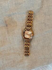 1 Miếng Hàng mới đến Chất rắn Thép không gỉ Dây đeo Giải trí Đơn giản Đúng mốt Không thấm nước Mini Hình vuông Của phụ nữ Đồng hồ thạch anh Với Hoa hồng Vàng Màu sắc Hình vuông Ốp đồng hồ Thích hợp Đối với Mặc hàng ngày Và Ăn mặc - Hoa hồng vàng - Xem 6