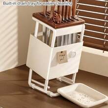 Knife Block, Knife Holder & Roll Bag - Gray - View 6