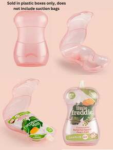 1 paquete de recipientes para puré de alimentos para bebés anti-compresión, sellados y a prueba de fugas para mantener la frescura, con bordes suaves, fáciles de limpiar y reutilizables. Portátil y compacto, con apertura con una sola mano para una alimentación fácil, adecuado para volver al colegio, puede contener puré, yogur, cereales de arroz, perfecto para uso en el hogar, al aire libre y en el jardín de infancia. - Multicolor - Ver 6