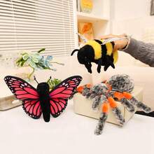 1pc Spring Plush Insect Doll, Butterfly, Bee, Spider, Ladybug Plush Decor - Multicolor - View 4