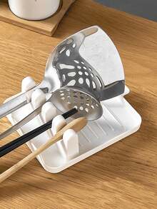 1PC Kitchen Spatula Rack Pot Lid Rack Shelves Countertop Shovel Spoon Shelf Soup Spoon Pad Put Soup Spoon Chopsticks Holder - Multicolor - View 10