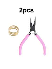 Kit de fabricación de llaveros con moño rosa, incluye colgante con moño rosa, broche de llavero, cadena de extensión, anillos de salto y alicates de joyería, kit creativo de manualidades y regalos de charms y joyería DIY - Kit para hacer llaveros (DIY) - Ver 10