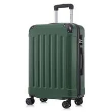 YONSLY Hard Shell Suitcase 16/20/24/28 Inches With 4 360° Wheels Sturdy Double Zipper Combination Lock Mesh Pocket Soft Rubber Handle Travel Suitcase - 深綠 - 查看 11