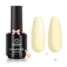 Beetles White Gel Nail Polish -1PC 15ml White Spring Colors Gel Polish - Lemon Cheese - 查看 10