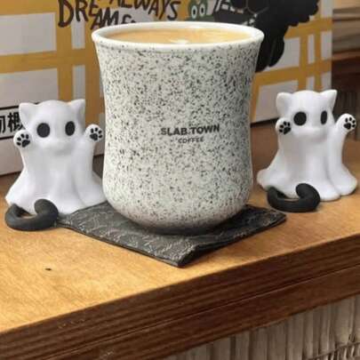 Cute Cat Cat Ghost Ghost Creative Doll Decoration Gift For Girlfriend Over The Holidays Car Cute Cat New, Very Suitable For Halloween, Christmas Perfect Gift