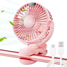4000mAh，四档风速USB充电式桌面风扇，带夹子 - 多色的 - 查看 12