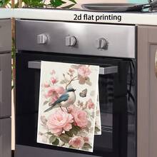 1/2/4/6/8/10/12PC Interesting Kitchen Towels And Dishcloths, Bathroom Towels, Super Absorbent Polyester,Retro Floral Designs, Featuring Elegant Floral And Bird Patterns, Decorative Gifts, Decorative Dishcloths, Quick-Drying Sponges, Soft Absorbent Dishcloths, Cleaning Supplies, Kitchenware. As Birthday Gifts, Family, Souvenir , Washable, Machine Washable, Lightweight, Breathable, Comfortable, Unique, 280gsm For Him, Her Personalized Ideal Gifts For Her, Him, Family, Boyfriend, Girlfriend, Father, Family, Mother, Lover, Daughter, Son, Grandfather, Grandmother, Friend, Classmate. Perfect Camping, Travel, Home, Daily Life, Office Decoration, Birthday, Anniversary, Valentine's Day, Thanksgiving, Christmas, Halloween, Mother's Day, Father's Day, Wedding, New Year Gifts ,Sofa,Bed,Car,Bedroom,Living Room,Office, Outdoor Camping, Practical Decorative Use - 多色9 - 查看 4