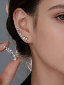 1 Pair European And American Classic Versatile Fashion One-Word Flower Seven-Star Earrings - Multicolor - View 10