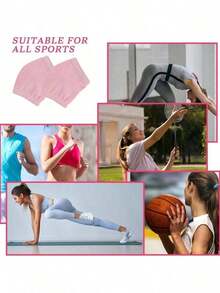 2pcs Elbow Moisturizing Sleeves, Elbow Gel Heel Socks, Elbow Pads, Suitable For SPA Moisturizing, Nourishing Dry Cracked Skin Care - Pink - View 4