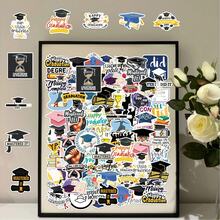 50pcs Graduation Season Graffiti Creative Cartoon Celebration Personalized Decorative DIY Stickers For Bookshelf, Bicycle, Envelopes Scrapbook Supplies Stationery Funny Stickers - 50 Photos Of Graduation Season - View 9